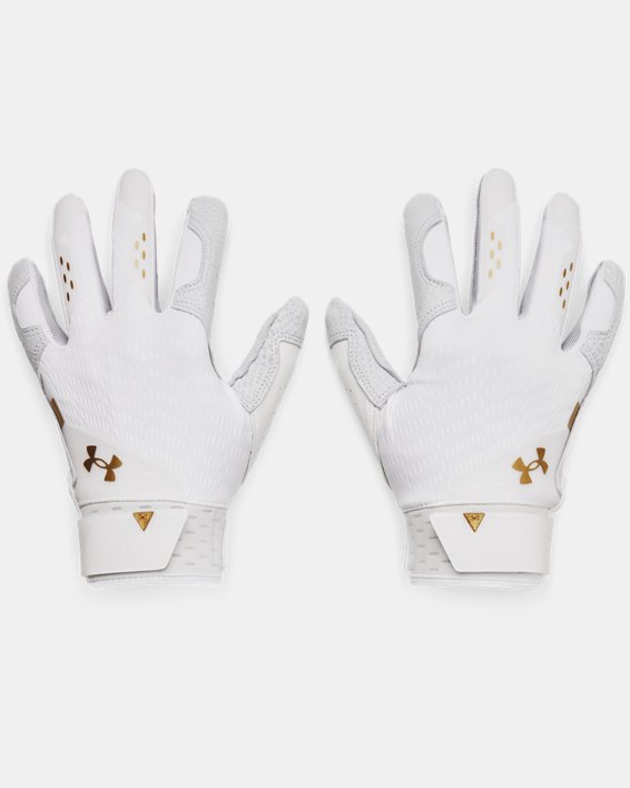 Men's UA Harper Pro 21 Batting Gloves, White, pdpMainDesktop image number 0